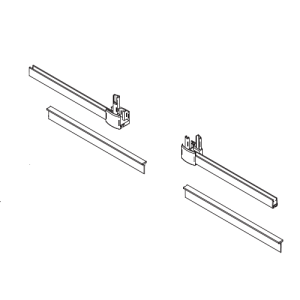 HSK Exklusiv E85058 Glastürschwellen mit Endkappen für Flügeltüren L + R, 6mm *nicht länger verfügbar*