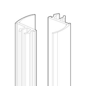 Novellini R50BJS01-TR Vertikal Dichtungsprofile Transparent