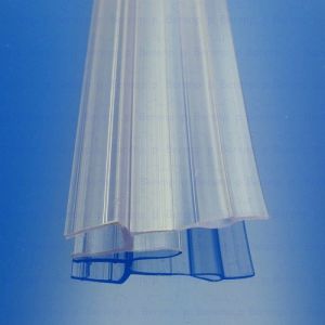 San4U ProfileDay DS621006 quarter round clear shower profile 1 long flap and 1 flap 100cm - 6mm