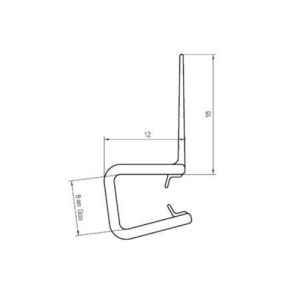 Duscholux 250536.01.000.2100 close profile, 210cm *no longer available*