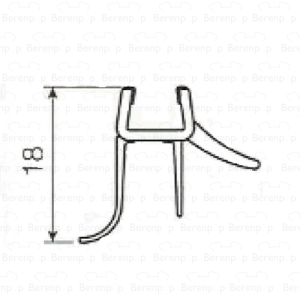 Artweger Lifeline LZ211 sealing strip horizontal