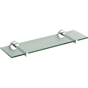 Clou Flat CL0902080 shelf 450mm clear glass/ chrome