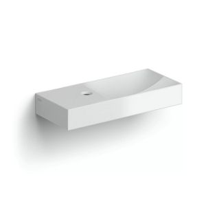 Clou Vale CL030216201L fountain 45x19cm with tap hole left matt white ceramic