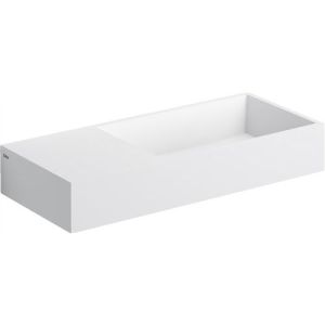 Clou Wash Me CL0213134 sink with faucet bench left 75x32cm aluite white