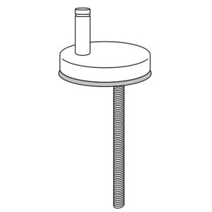 Pressalit D38999 3 set of adjustable hinges chrome