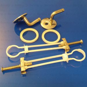 Pressalit DA9999 300+ set of fixed hinges chrome