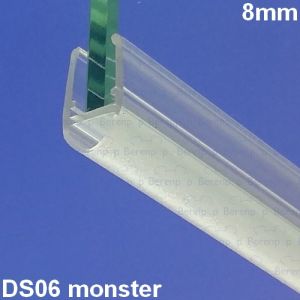 Exa-Lent Universal sample piece of shower rubber type DS06 - 2cm length and suitable for glass thickness 8mm - 1 bellows of 5mm (ball)