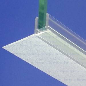 Exa-Lent Universal DS102006 - G06013200 clear shower profile 1 flap horizontal 200cm - 6mm