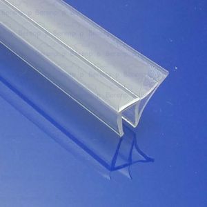 San4U ProfileDay DS111006 - SW1006 kwartrond helder doucheprofiel 3 flapjes 100cm - 6mm