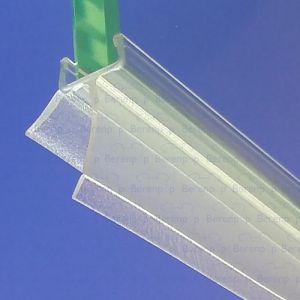 San4U ProfileDay DS361008 quarter round clear shower profile 2 flaps 100cm - 8mm