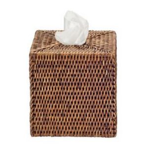 Decor Walther Basket 0930992 BASKET KBQ tissue holder rattan dark colored