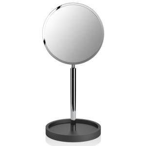 Decor Walther 0972460 Stone KSA magnifying mirror 1x and 4x chrome/matt black