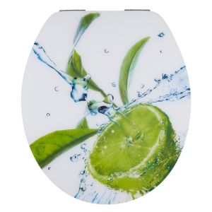 Diaqua Lyon 31171501 toiletzitting met deksel motief Lime