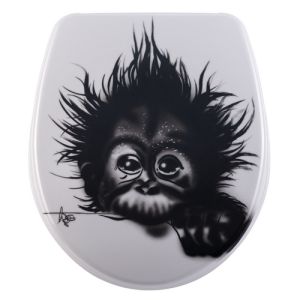 Diaqua Nice 31171201 toilet seat with lid motif Monkey