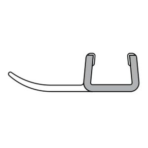 Duka GUMB734-L sealing profile 195cm transparent, 6mm