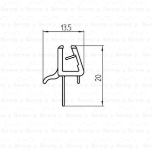 Duscholux 250295.01.000.1000 drainage profile horizontal 100cm