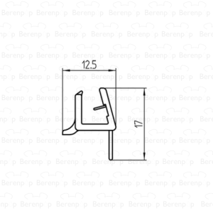 Duscholux 250303.01.000.960 drainage profile horizontal, 96cm, 6mm *no longer available*