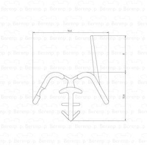 Duscholux 250420.01.001.2100 closest strip, 210cm, white