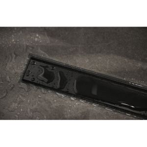 Easy Drain Compact 30 TAF Black EDM1TAFZM60030B shower channel 60cm side spout