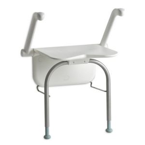 Etac Relax 81703040 shower seat with armrests and support legs white