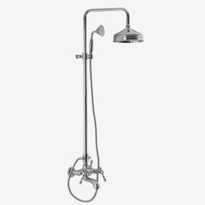 Fima Carlo Frattini Epoque F50542OR bath faucet surface mounted 2 handle with shower set gold