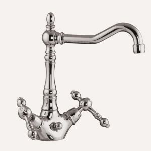 Fima Carlo Frattini Epoque F5061SN wastafelkraan 2-greeps geborsteld nikkel