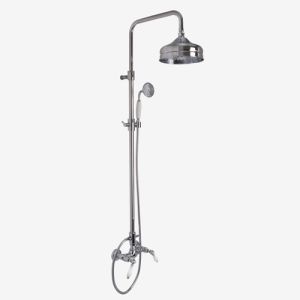 Fima Carlo Frattini Herend F54052BR surface mounted shower valve 2 handle with shower set bronze