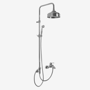 Fima Carlo Frattini Lamp F33042CR bath mixer surface-mounted 1-handle with shower set chrome