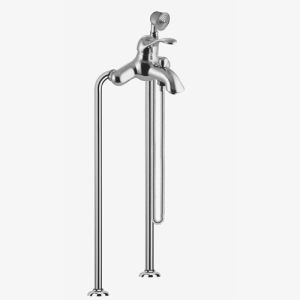 Fima Carlo Frattini Lamp F33044CR freestanding bath faucet 1-handle with garnish chrome