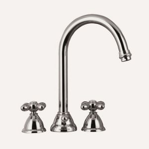 Fima Carlo Frattini Olivia F5001SN 3-hole basin mixer 2 handle brushed nickel