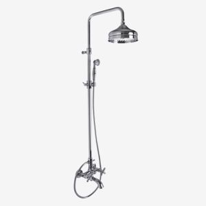 Fima Carlo Frattini Olivia F50042OR bath faucet surface mounted 2 handle with shower set gold