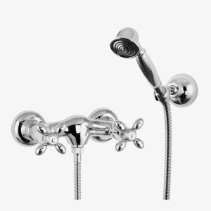 Fima Carlo Frattini Olivia F5005BR Aufputz Duscharmatur 2-Griff mit Garnitur Bronze