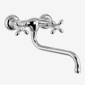 Fima Carlo Frattini Olivia F5006CR Wand Küchenarmatur 2-Griff Chrom