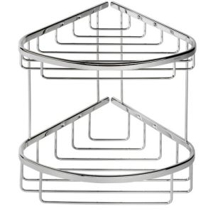 Geesa Basket 183 bottle and sponge holder corner model double chrome