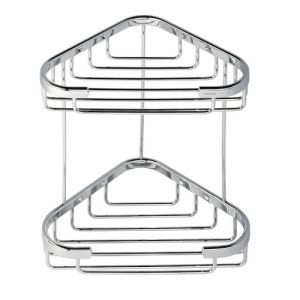 Geesa Basket 185 bottle and sponge holder corner model double chrome