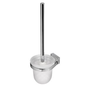 Geesa Bloq 7010 toilet brush holder (white brush head) chrome