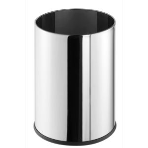 Geesa Hotel 640 wastebasket 9 liters stainless steel polished