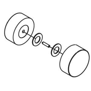 HSK Atelier E78140-12 knob handle large complete tbv sliding door, chrome *no longer available*