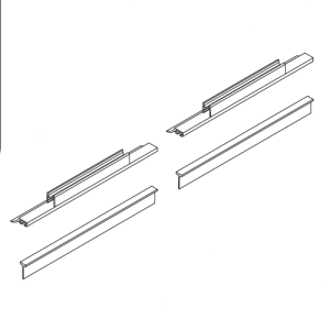 HSK Exklusiv E85058 glass sill frame for hinged folding door right, 6mm *no longer available*