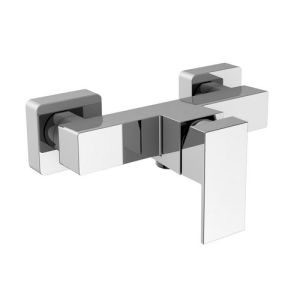 HSK Shower & Co! 1140036 exposed shower mixer rectangular chrome