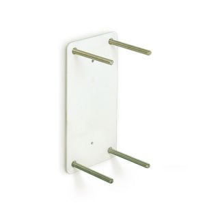 Handicare (Linido) LI0126501402 counter plate for folding toilet handles stainless steel coated white (each)
