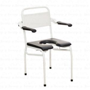 Handicare (Linido) LI2135021102 shower/toilet chair (seat height 610mm) steel coated white