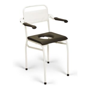 Handicare (Linido) LI2135111402 shower/toilet chair (seat height 530mm) stainless steel coated white