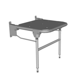 Handicare (Linido) LI2214002402 auxiliary leg set for shortened shower seat stainless steel coated white