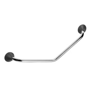 Handicare (Linido) LI2611008211 Wandhalter 45° 400x400mm Edelstahl poliert (anthrazitfarbene Abdeckungen)