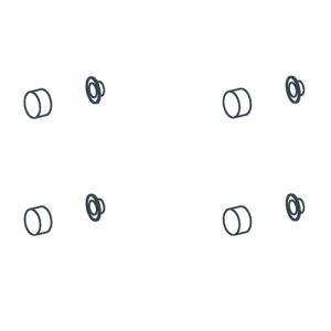 Handicare (Linido) LI2880000602 plastic rings and cover caps white