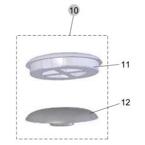 Ideal Standard Connect thin TV16567 buffers round