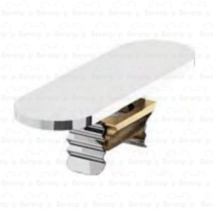 Clou CL1060300140 cover plate for Flush and First drain plug stainless steel polished