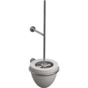 Clou Slim CL090304241 toilet brush garniture wall brushed stainless steel (OUTLET)