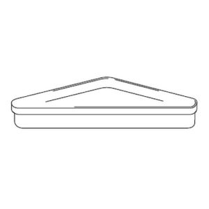 Inda Colorella - Hotellerie R04310 tray made of transparent PMMA